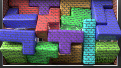 Softbody Tetris V38 Minecraft Christmas