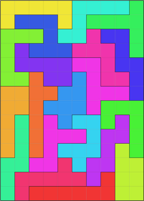 10 Printable Heptomino Duplicate Puzzles