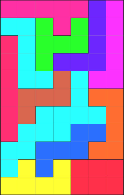 10 Printable Hexomino Intruder Puzzles