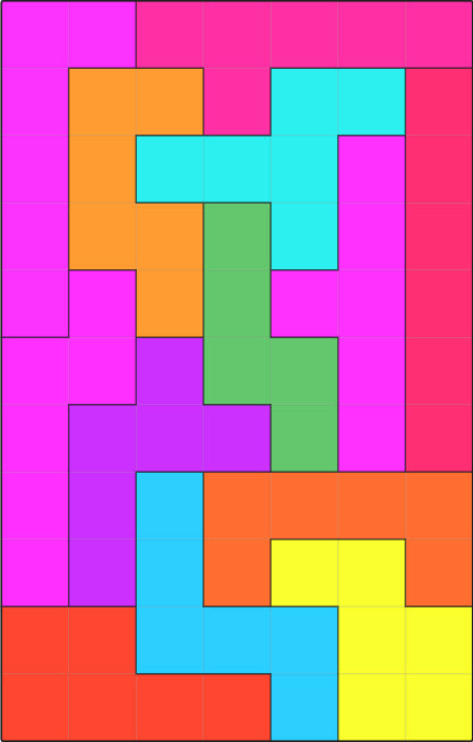 Hexomino Intruder Puzzle – Find the Odd Shape