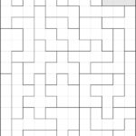 Printable Hexomino Duplicate Puzzles – Black and White